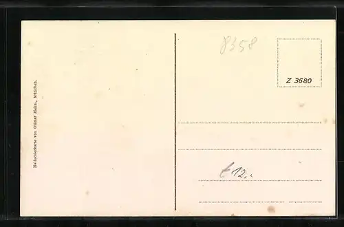 AK Vilshofen, Ortsansicht mit Kirche