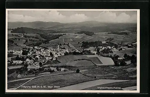 AK Freyung i. bayr. Wald, Fliegeraufnahme des Ortes