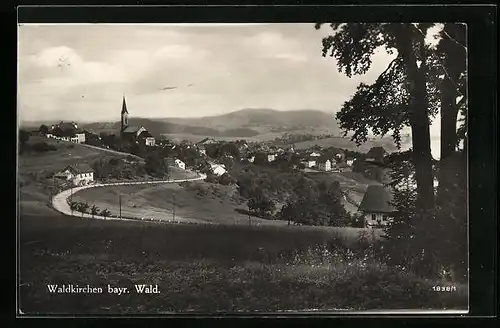 AK Waldkirchen i. bayr. Wald, Totalansicht mit Kirche