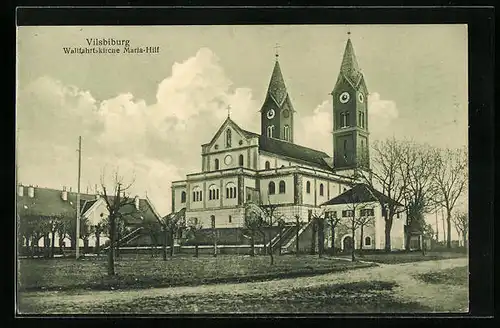 AK Vilsbiburg, Ansicht der Wallfahrtskirche Maria-Hilf