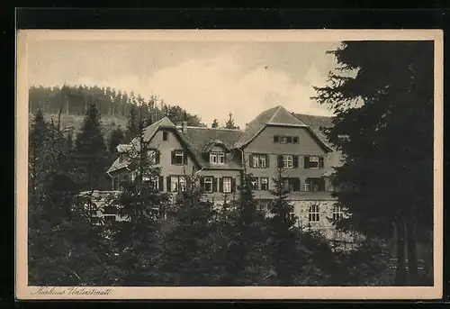 AK Unterstmatt im bad. Schwarzwald, Kurhaus Unterstmatt