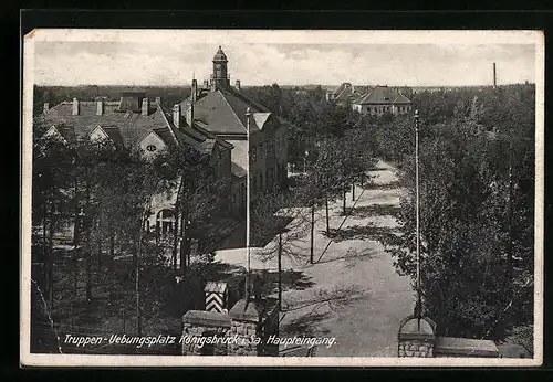 AK Königsbrück i. Sa., Truppen-Übungsplatz, Haupteingang