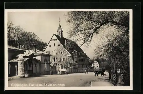 AK Göppingen, Partie mit Sauerbrunnen