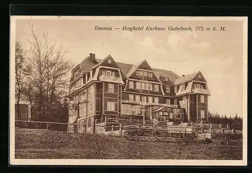 AK Ilmenau, Berghotel Kurhaus Gabelbach