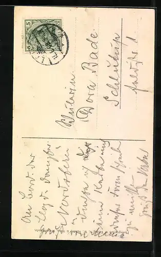 AK Rothesandleuchtturm vor der Wesermündung