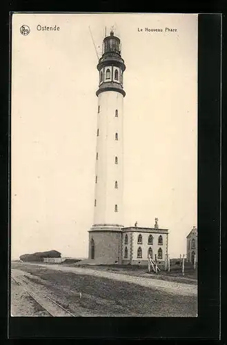 AK Ostende, Le Nouveau Phare, Leuchtturm