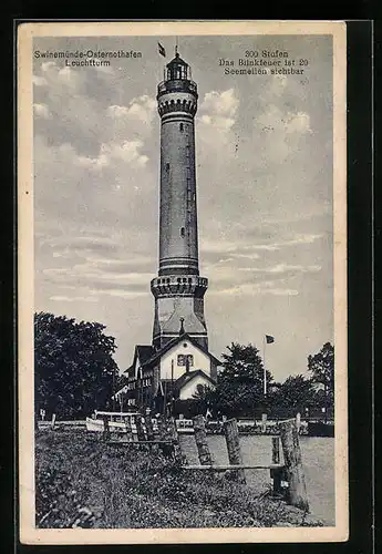 AK Swinemünde-Osternothafen, Leuchtturm