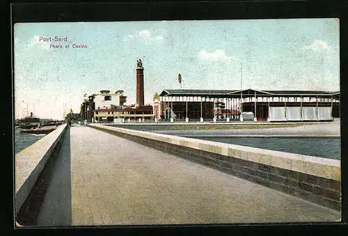 AK Port-Said, Phare et Casino, Leuchtturm