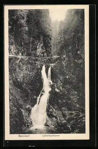 AK Bonndorf, Wasserfall am Lothenbachklamm