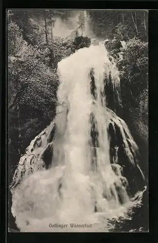 AK Gollinger Wasserfall, Frontalaufnahme