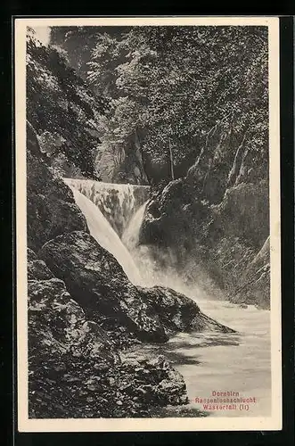 AK Dornbirn, Rappenlochschlucht Wasserfall