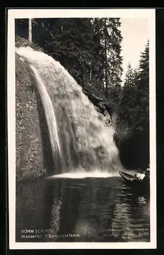 AK Böhm. Schweiz, Wasserfall-Edmundsklamm