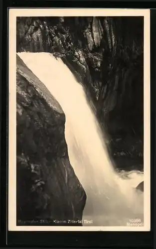 AK Mayrhofen /Zillertal, Stillup Klamm mit Wasserfall