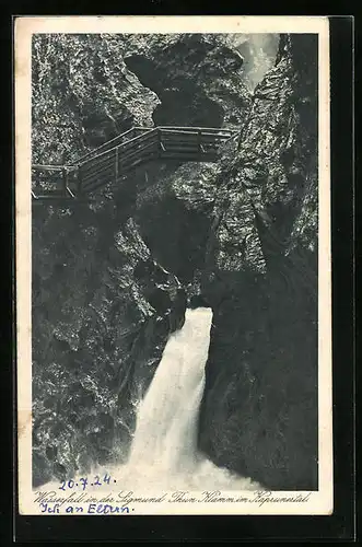 AK Kaprunertal, Wasserfall in der Sigmund Thun Klamm