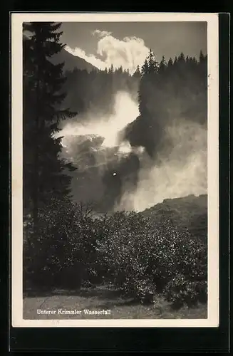 AK Unterer Krimmler Wasserfall