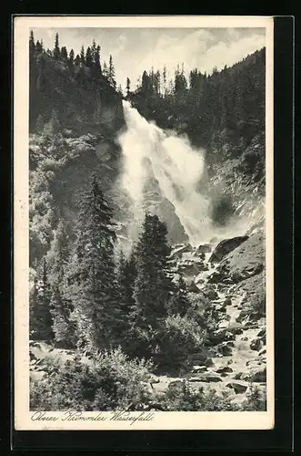 AK Krimml, Oberer Krimmler Wasserfall mit Bachlauf