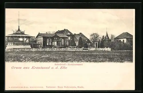AK Krautsand a. d. Elbe, Buhrfeind`s Etablissement