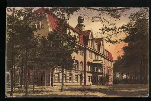 AK Lindow /Mark, Genesungsheim Klosterheide der AOK Charlottenburg - Seeseite