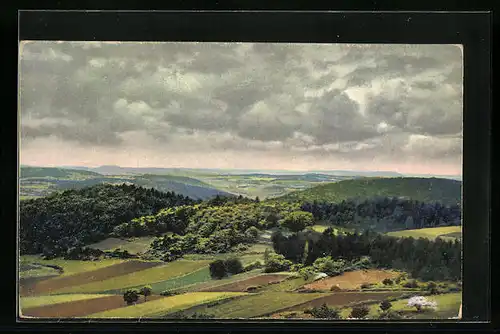 Künstler-AK Photochromie Nr.: 4808, Felder und Umgebung aus der Vogelschau