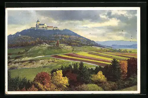 Künstler-AK Photochromie Nr.: 5018, Herbstlandschaft mit Schloss
