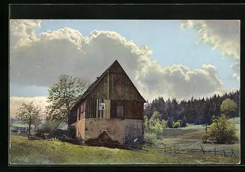 Künstler-AK Photochromie Nr.: Altenberg, Die Rauschermühle