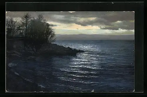 Künstler-AK Photochromie Nr.: 1883, Partie am Ufer