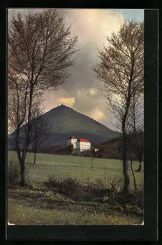 Künstler-AK Photochromie Nr.: 2519, Das Böhmische Mittelgebirge, Milleschauer