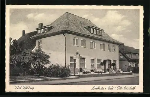 AK Bad Rehburg, Gasthaus und Cafe Otto Steinhoff