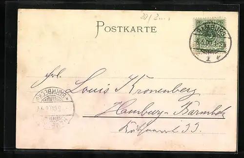 AK Hamburg-Neustadt, Austern-und Caviar-Handlung und Restaurant W. Schümann am Jungfernstieg