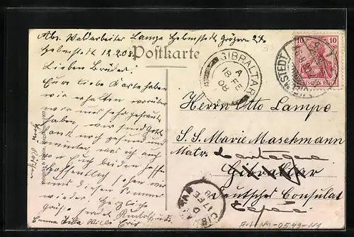 AK Helmstedt, Partie an der Wilhelmstrasse