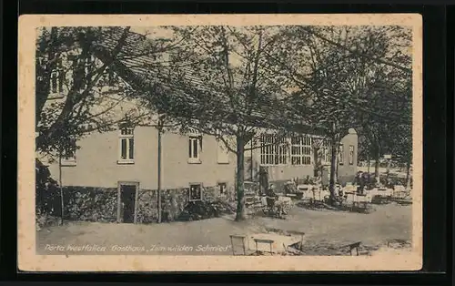 AK Porta Westfalica, Gasthaus zum wilden Schmied