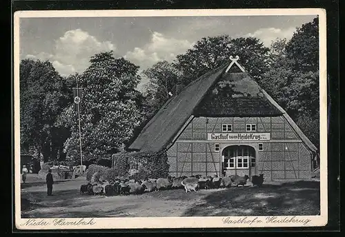 AK Niederhaverbeck, Gasthof zum Heidekrug, 