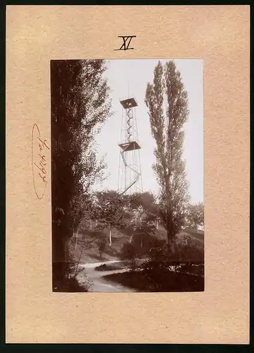 Fotografie Brück & Sohn Meissen, Ansicht Schmölln, Ernst Agnes Turm, Aussichtsturm