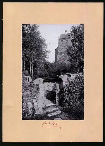 Fotografie Brück & Sohn Meissen, Ansicht Stolpen, Brunnen & Seigerturm