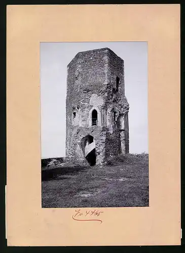 Fotografie Brück & Sohn Meissen, Ansicht Stolpen, Siebenspitzenturm am Schloss