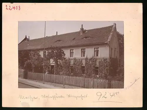 Fotografie Brück & Sohn Meissen, Ansicht Meissen i. Sa., Partie an der Weinschänke Winzerhaus in der Vorbrücker Strasse 17