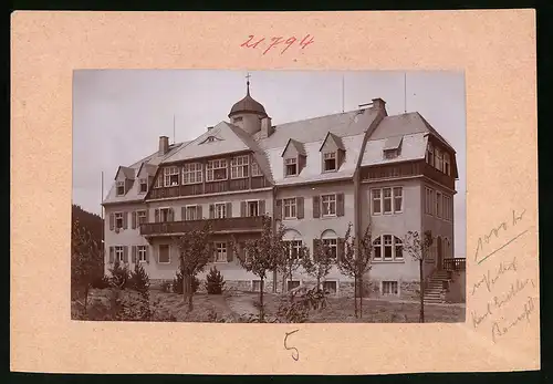 Fotografie Brück & Sohn Meissen, Ansicht Bärenfels i. Sa., Blick auf die Diakonissenanstalt