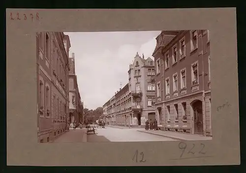 Fotografie Brück & Sohn Meissen, Ansicht Neustadt i. Sa., Blick in die Kaiserstrasse, Handlung Richard Hamann