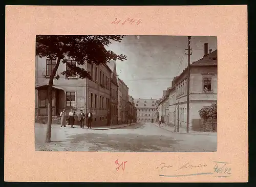 Fotografie Brück & Sohn Meissen, Ansicht Mittweida i. Sa., Gartenstrasse / Hainichener Strasse, Restaurant zur Eintracht