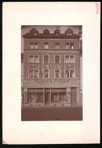 Fotografie Brück & Sohn Meissen, Ansicht Meissen i. Sa., Kleinmarkt mit Blick auf das Geschäft Moritz Faber