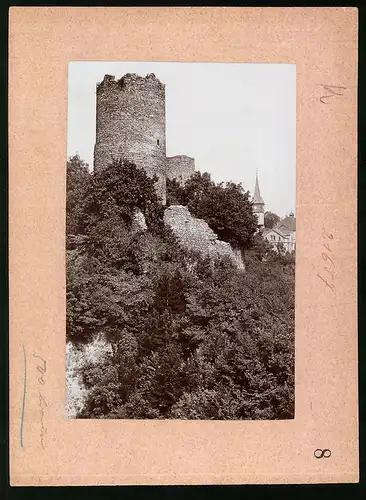 Fotografie Brück & Sohn Meissen, Ansicht Kohren, Blick auf die Ruine