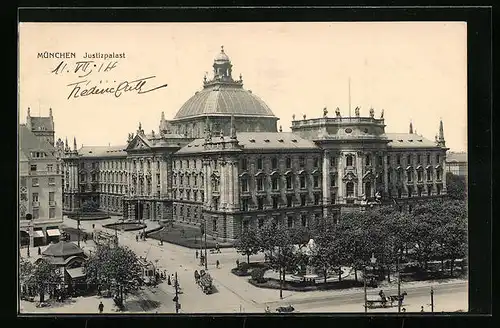 AK München, Partie am Justizpalast