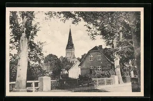 AK Fallingbostel i. Hann, Partie mit Kirchturm