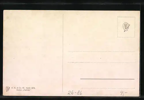 Künstler-AK M. Billing: Birnen und Weintrauben