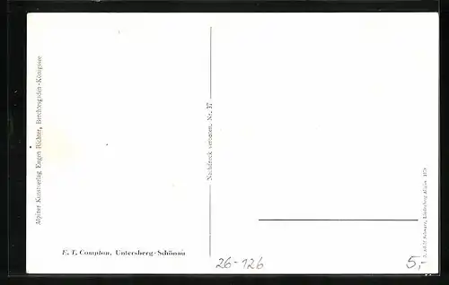 Künstler-AK Edward Theodore Compton: Untersberg-Schönau, Panorama