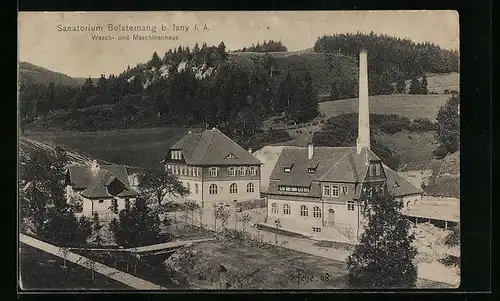 AK Isny i. A., Sanatorium Bolsternang - Wasch- und Maschinenhaus