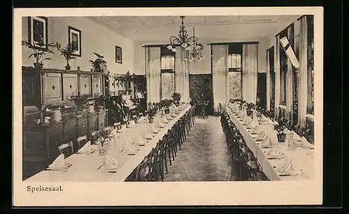 AK Biberach a. Riss, Jordanbad - Speisesaal