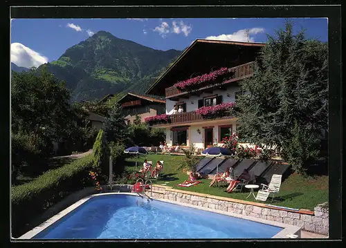 AK Dorf Tirol, Pension Juval, Lingstr. 19, Aussenansicht