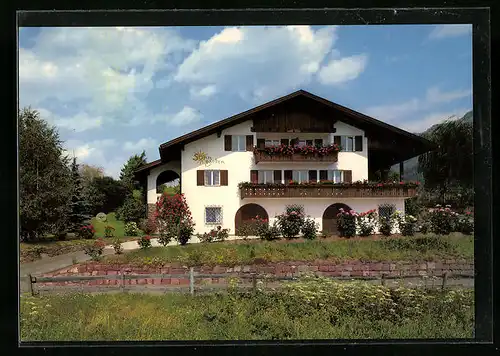 AK Kastelruth, Pension Sonngarten, Plojerweg 3, Frontansicht