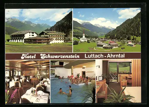 AK Luttach i. Ahrntal, Hotel Schwarzenstein mit Schwimmhalle